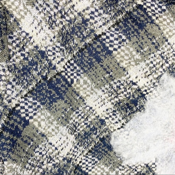 ANTHROPOLOGIE Troubadour Plaid & Floral Felted Wool Sweater XS - Picture 3 of 7